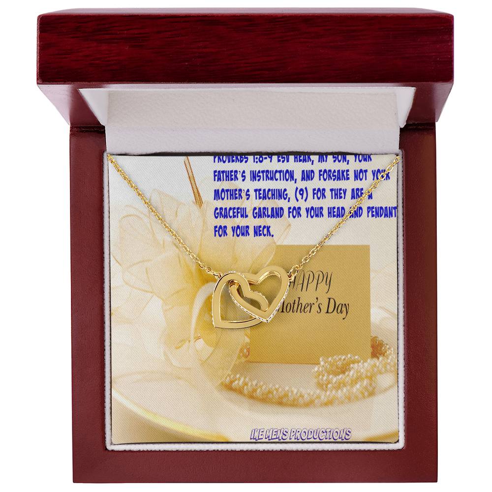 Happy Mother'S Day Jewelry Interlocking Hearts Necklace