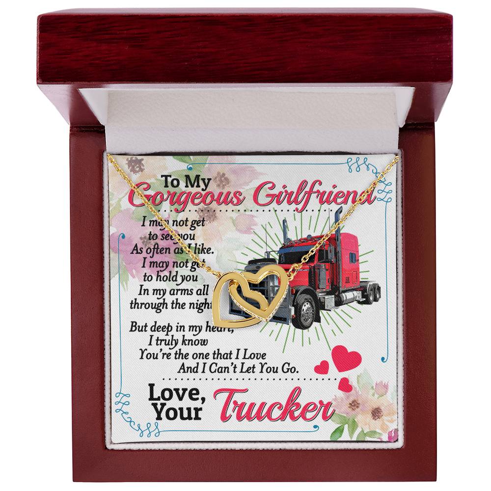 Trucker'S Girlfriend - Interlocking Heart Necklace Interlocking Hearts Necklace