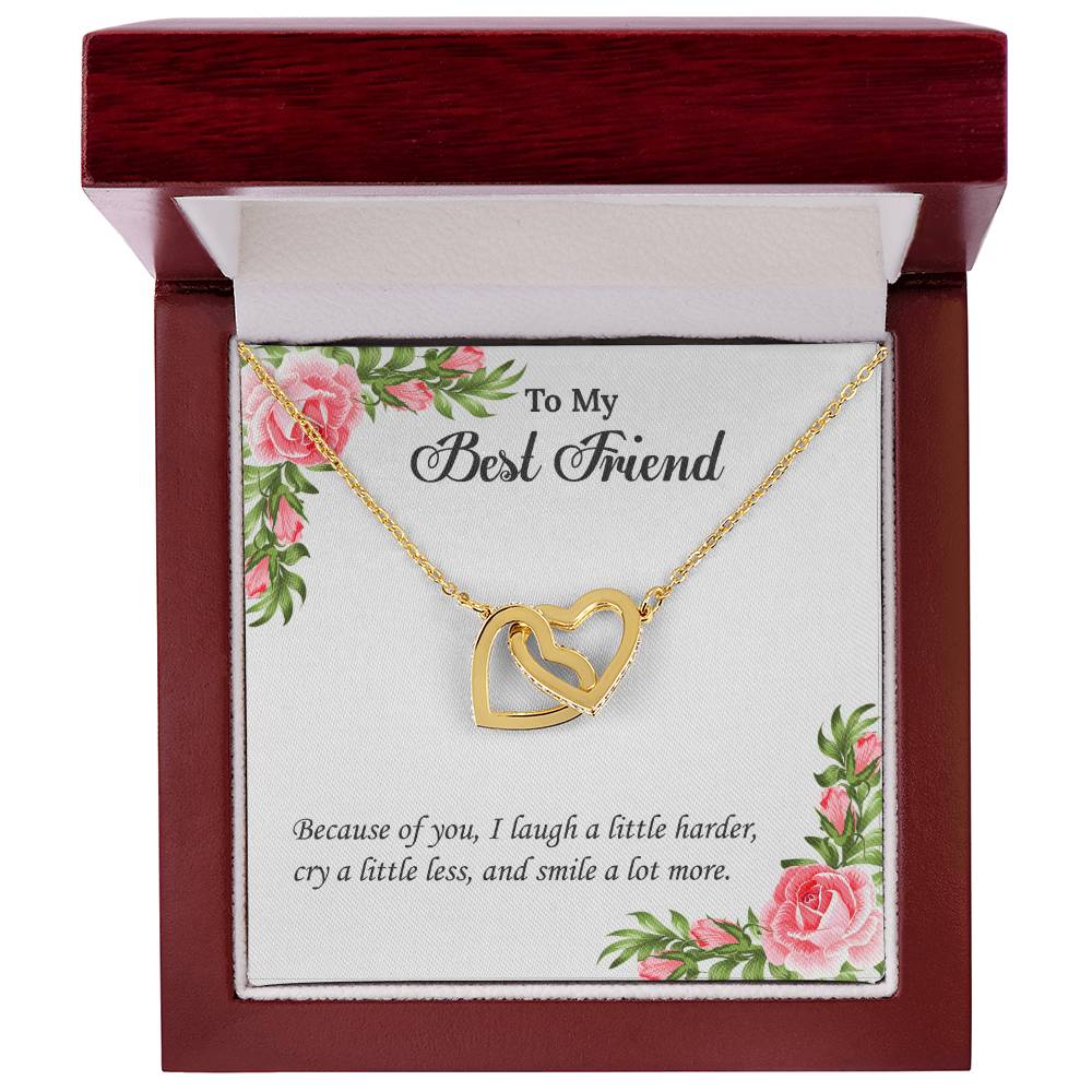 My Best Friend Unbiological Sister Necklace Soul Sister Sorority Sister Sister In Law Necklace Interlocking Hearts Necklace