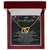 To My Granddaughter Interlocking Hearts Necklace Message Card