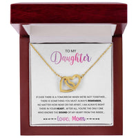 My Daughter - Sound Of My Heart Interlocking Hearts Necklace