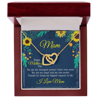 Happy Mother'S Day Interlocking Hearts Necklace