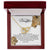 To My Daughter - This Old Lioness Will Always Have Your Back Interlocking Hearts Necklace
