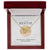 To My Bestie Interlocked Heart Necklace Interlocking Hearts Necklace