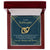 To My Goddaughter Gift - Nobody Can Replace My Granddaughter Heart Necklace Interlocking Hearts Necklace