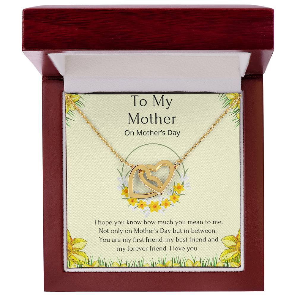 Interlocking Heart Mother’S Day Necklace. Interlocking Hearts Necklace