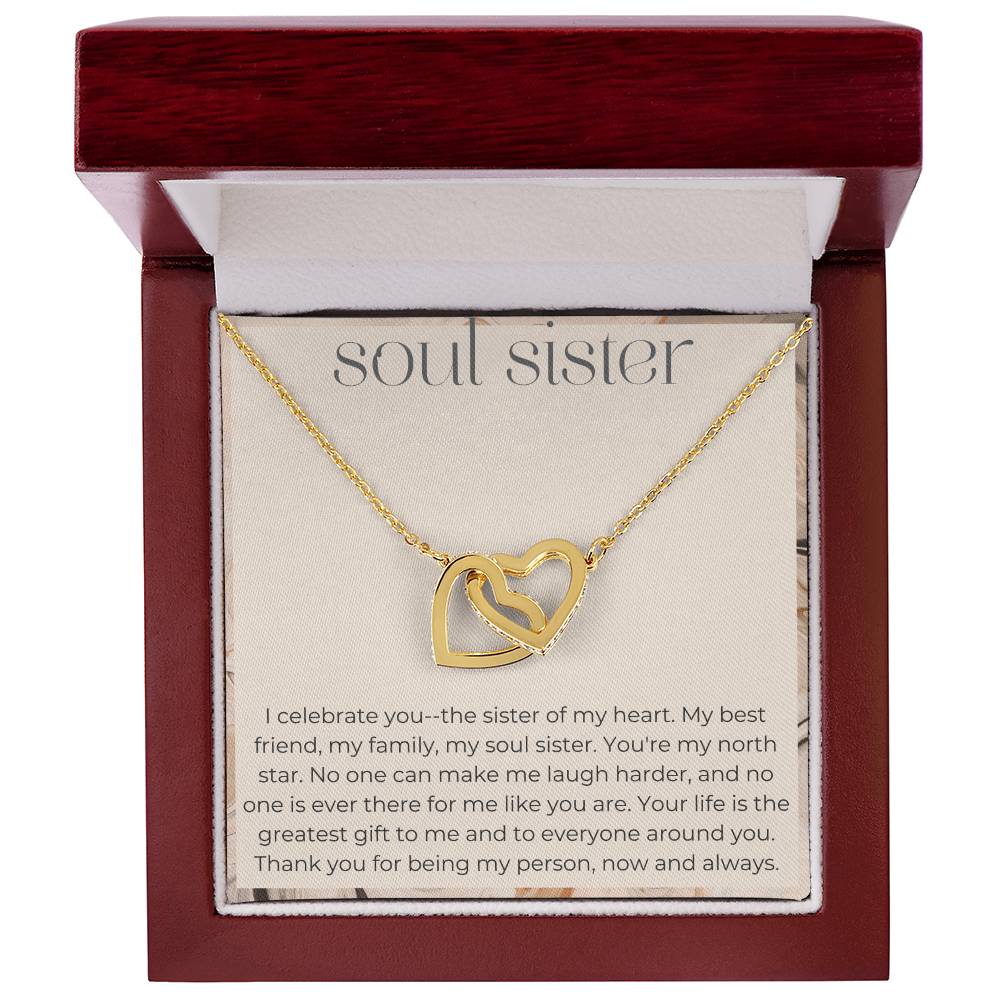Soul Sister Interlocking Hearts Necklace