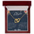 To My Daughter Interlocking Hearts Necklace Message Card