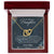 To My Daughter - I Promise To Love You For The Rest Of My Life Interlocking Hearts Necklace
