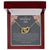 Unbiological Sister Necklace - Dark Interlocking Hearts Necklace