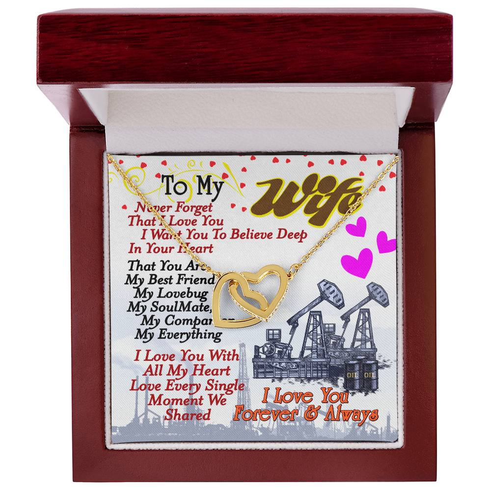 Oilfield Man'S Wife - Interlocking Heart Necklace Interlocking Hearts Necklace