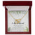 To My Girlfriend Interlocking Hearts Necklace Message Card