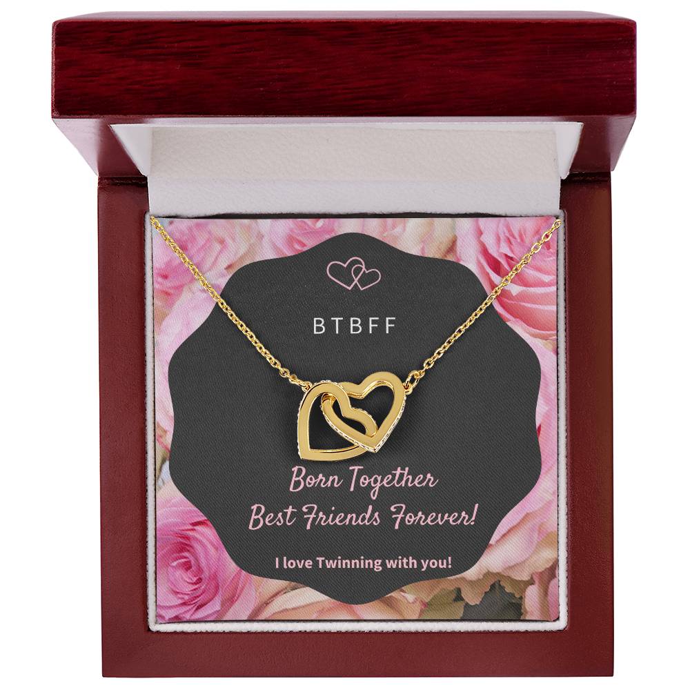Born Together Interlocking Hearts Necklace