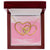 Two Hearts Embellished Love Is In The Air Interlocking Hearts Necklace