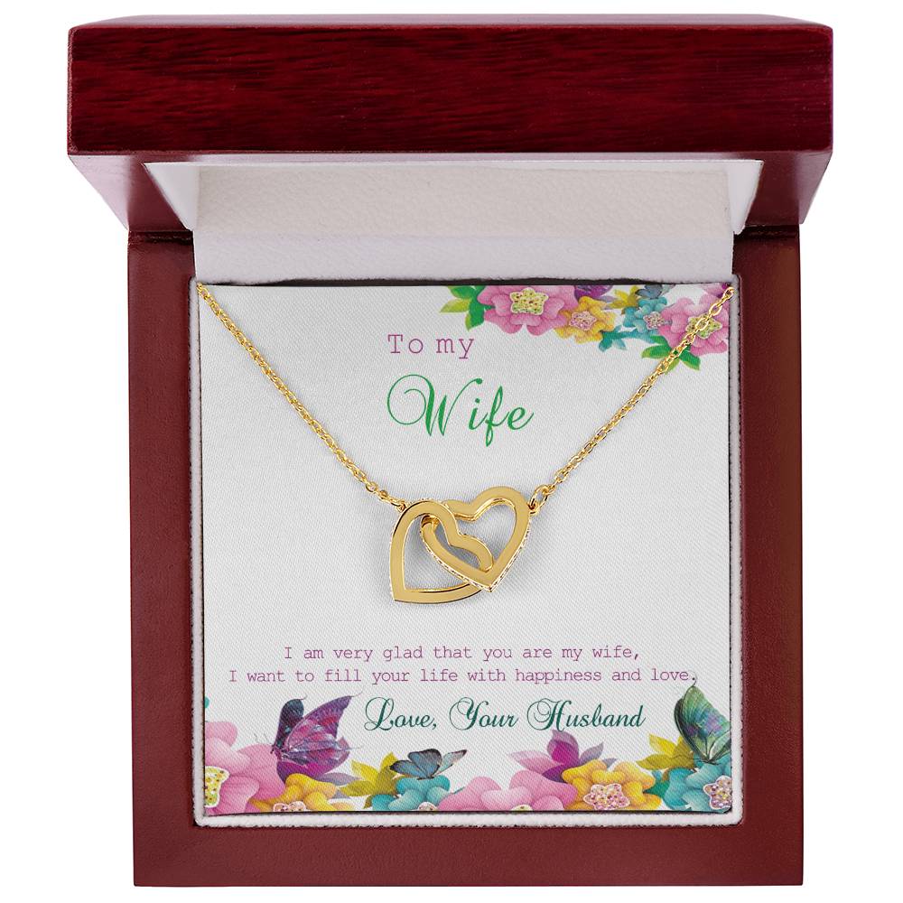 Gift For Wife Interlocking Hearts Necklace