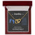 Grandma I Can Hear You Say You Love Me - Blue Version Interlocking Hearts Necklace