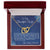 Gift For Wife My Heart Longs To Cherish And Love Interlocking Hearts Necklace