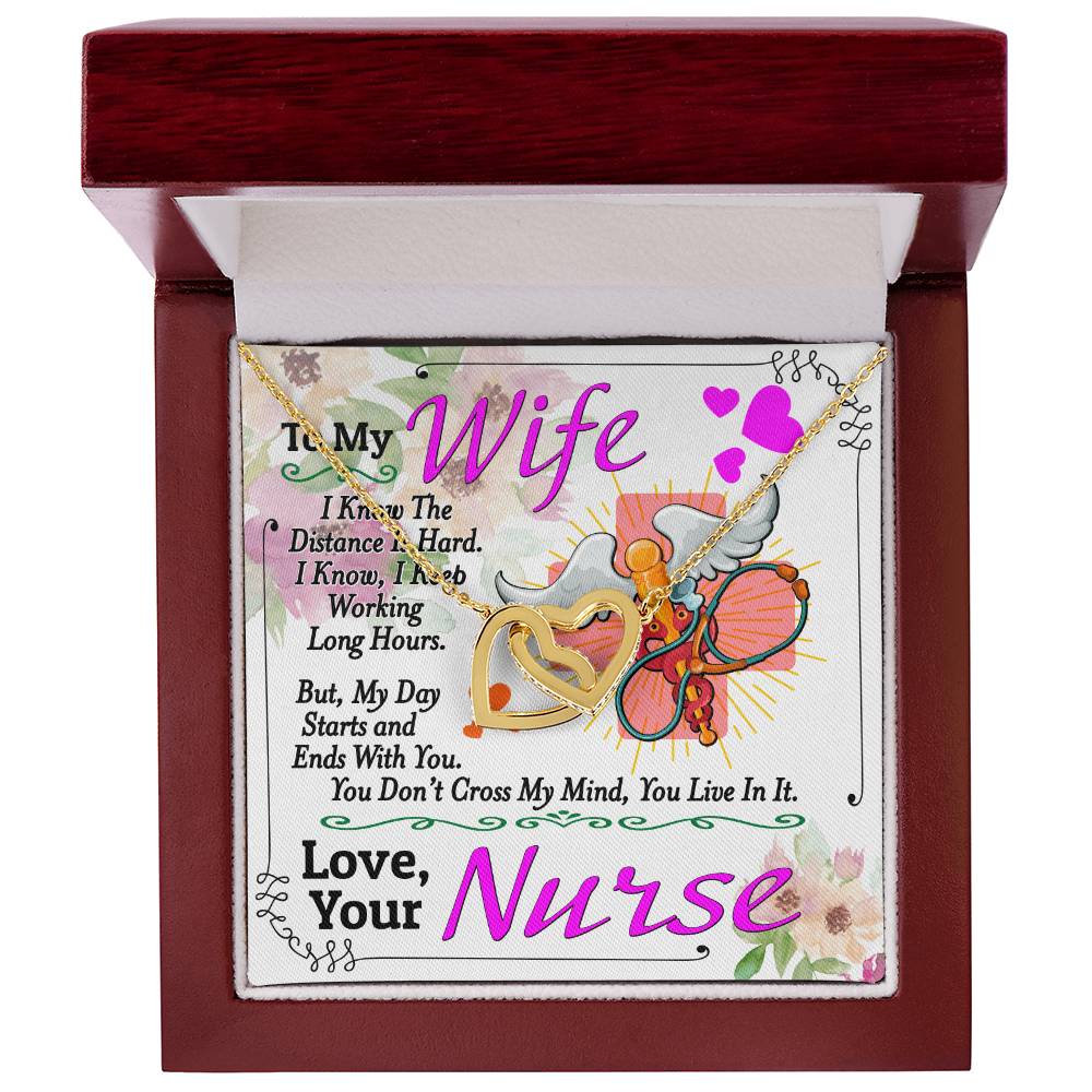 Nurse'S Wife - Interlocking Heart Necklace Interlocking Hearts Necklace