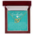 To My Granddaughter Interlocking Hearts Necklace Message Card