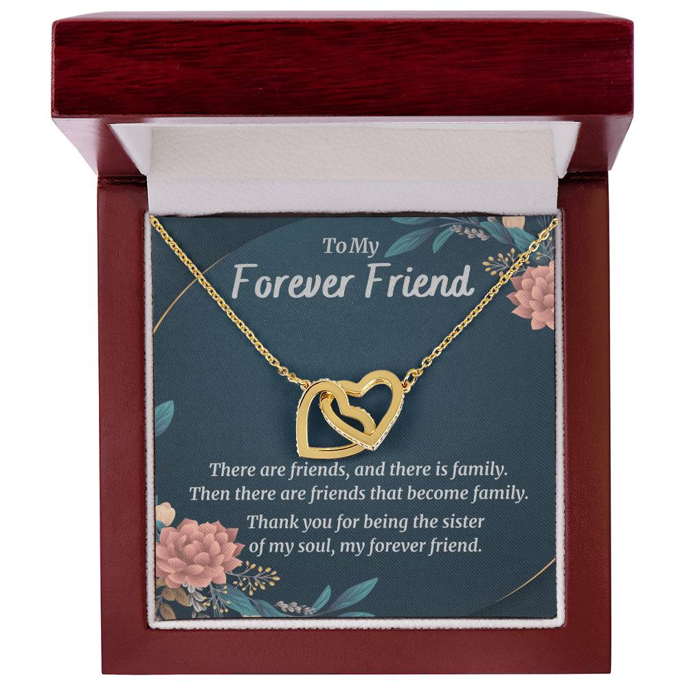 My Forever Friend - Hearts Necklace Interlocking Hearts Necklace