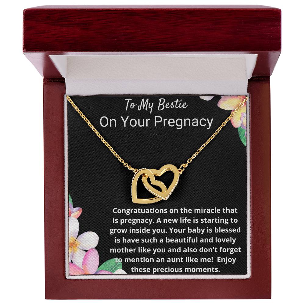 Interlock Love Necklace To My Bestie On Her Pregnancy Interlocking Hearts Necklace