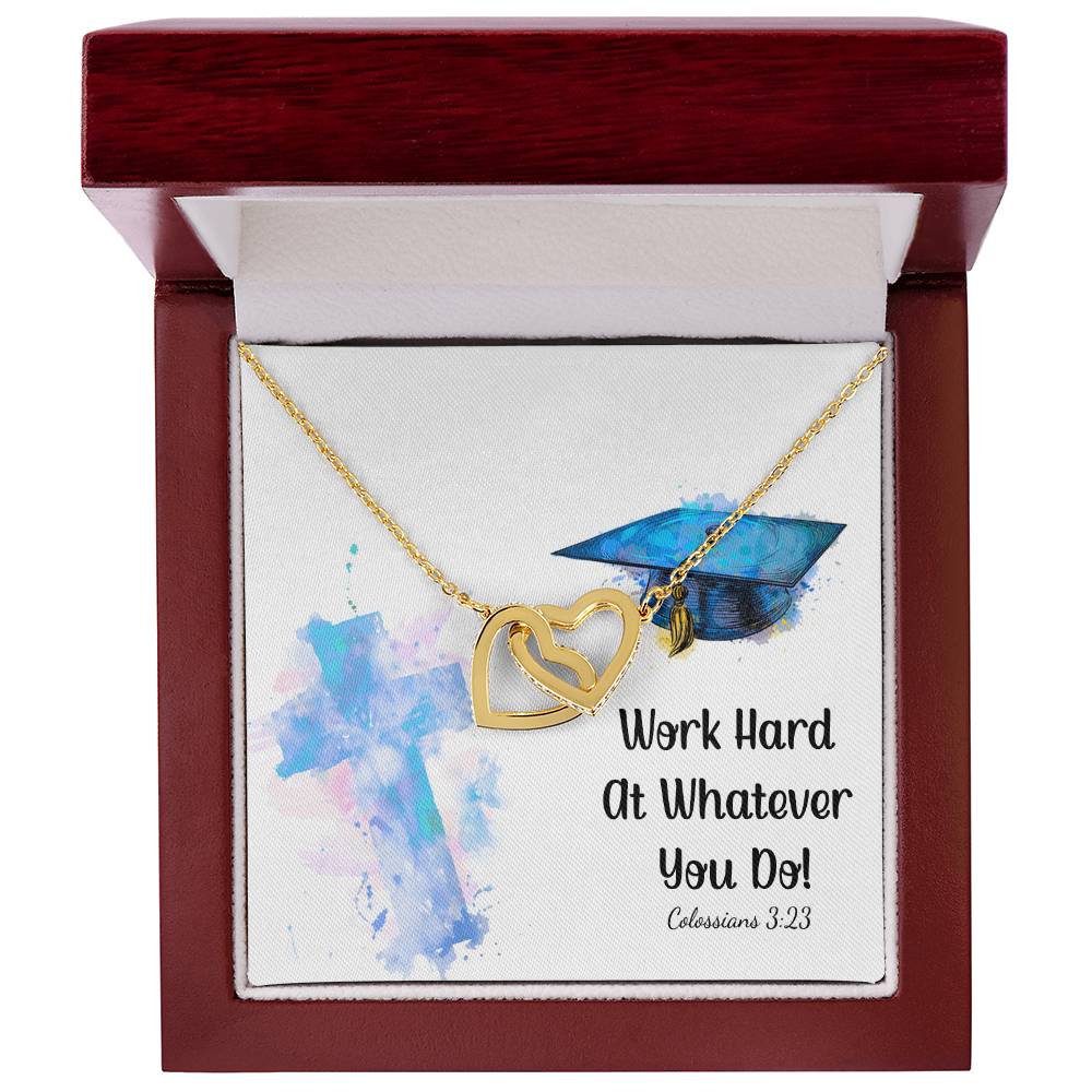Interlocked Heart Neckless - Graduation Day Interlocking Hearts Necklace
