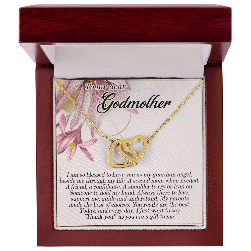 My Godmother Necklace Giftnecklace Gift For Godmothergodmother Interlocking Hearts Necklace Godmother Wedding Giftgodmother Of The Bride