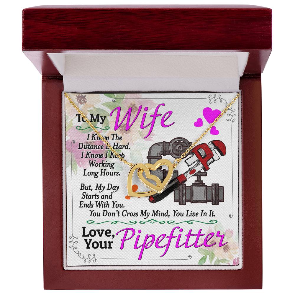 Pipefitter'S Wife - Interlocking Heart Necklace Interlocking Hearts Necklace