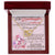 To My Granddaughter Interlocking Hearts Necklace Message Card