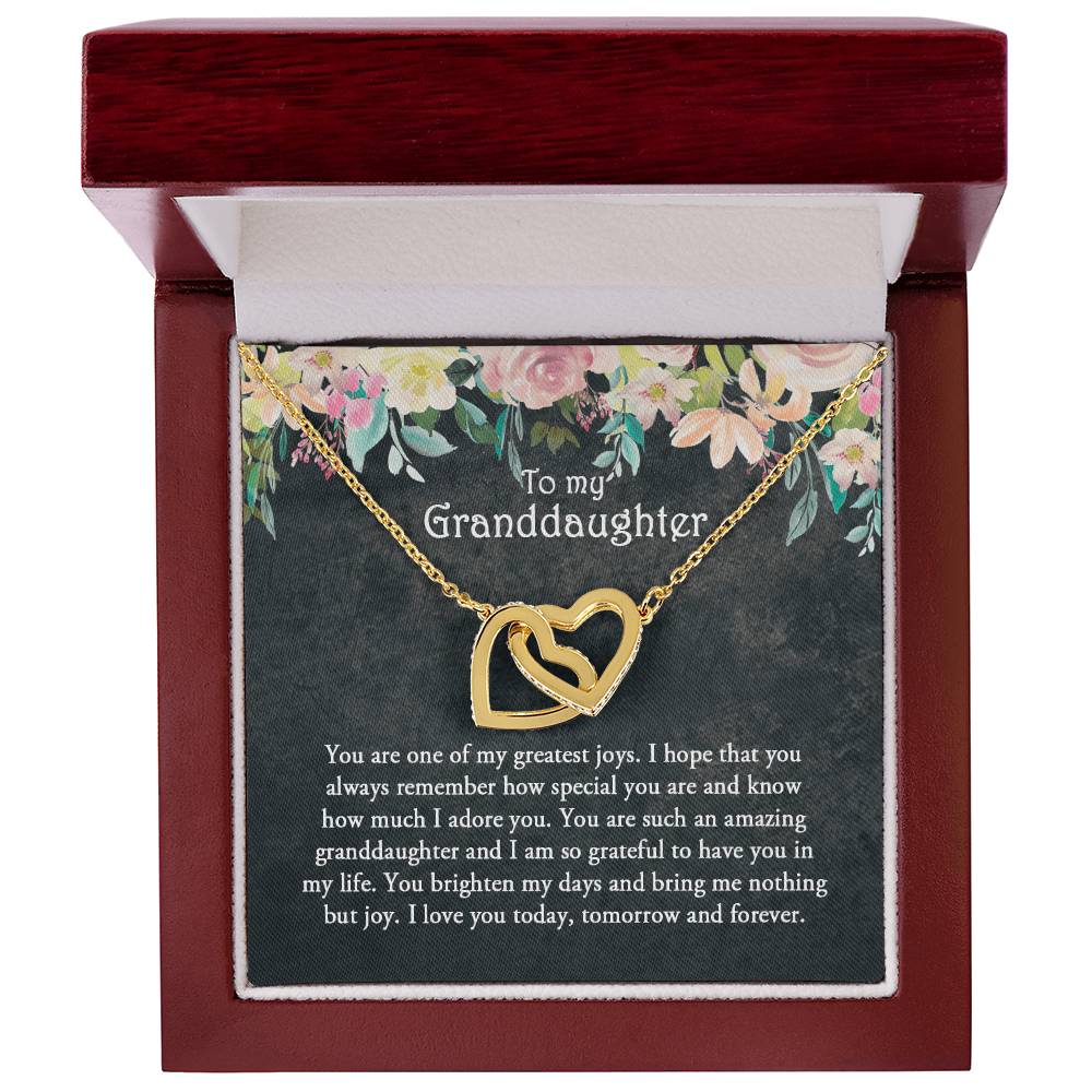 Granddaughter Gift Granddaughter Necklace Gift For Grandchild Granddaughter Jewelry Birthday Gift Interlocking Hearts Necklace