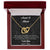 Side By Side Or Miles Apart- Aunt And Niece Interlocking Hearts Necklace