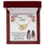 Thank You For Never Giving Up On Me Mother - Necklace Interlocking Hearts Necklace