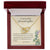 To My Granddaughter - Always In My Heart - Necklace Interlocking Hearts Necklace