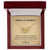Gift For Daughter- Father And Daughter Their Hearts As One A Link That Can Never Be Undone Interlocking Hearts Necklace