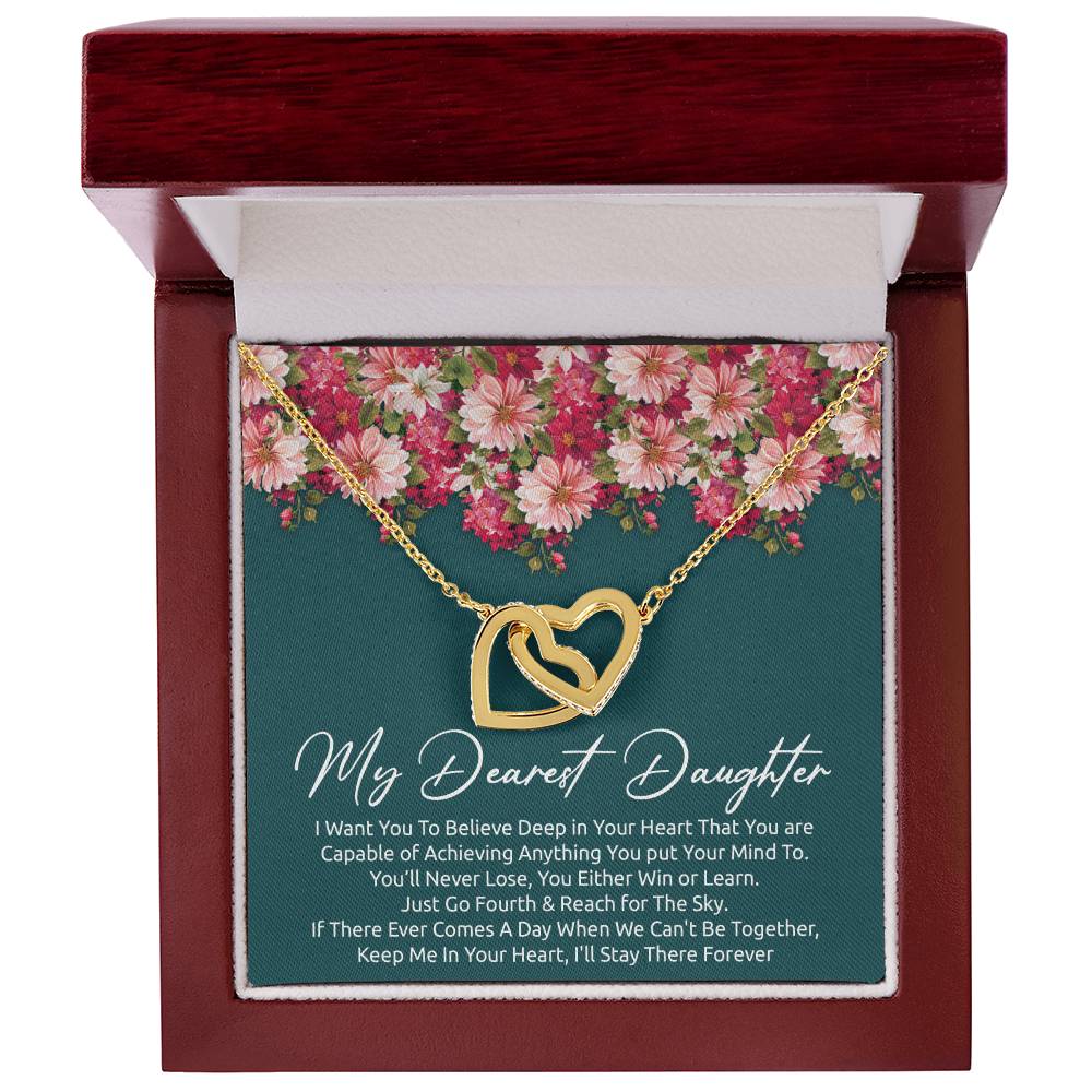 Best Meaningful Gift For Daughter Interlocking Hearts Necklace
