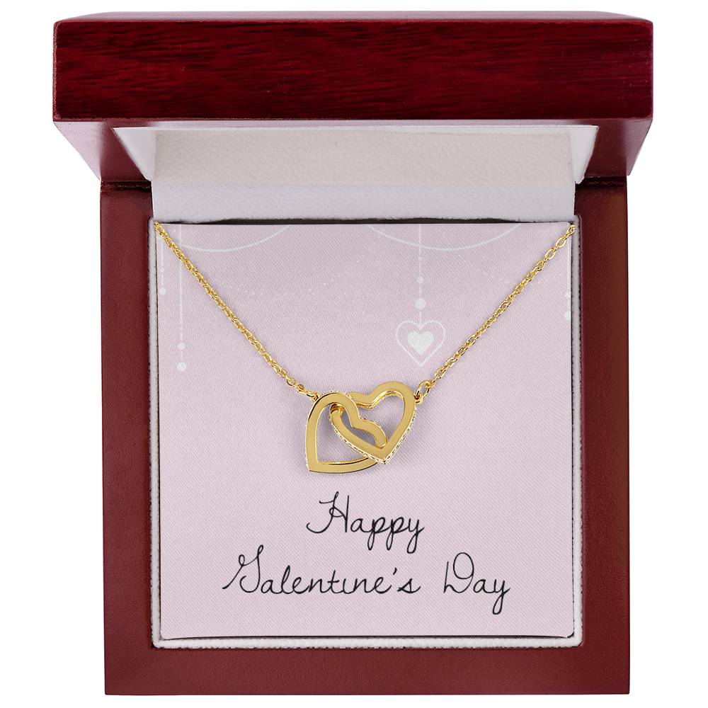 Happy Valentine'S Day - Necklace Interlocking Hearts Necklace