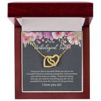 Unbiological Sister Gift Ideas Unbiological Sister Necklaces Unbiological Sister Gift From Step Brother 2021 Interlocking Hearts Necklace