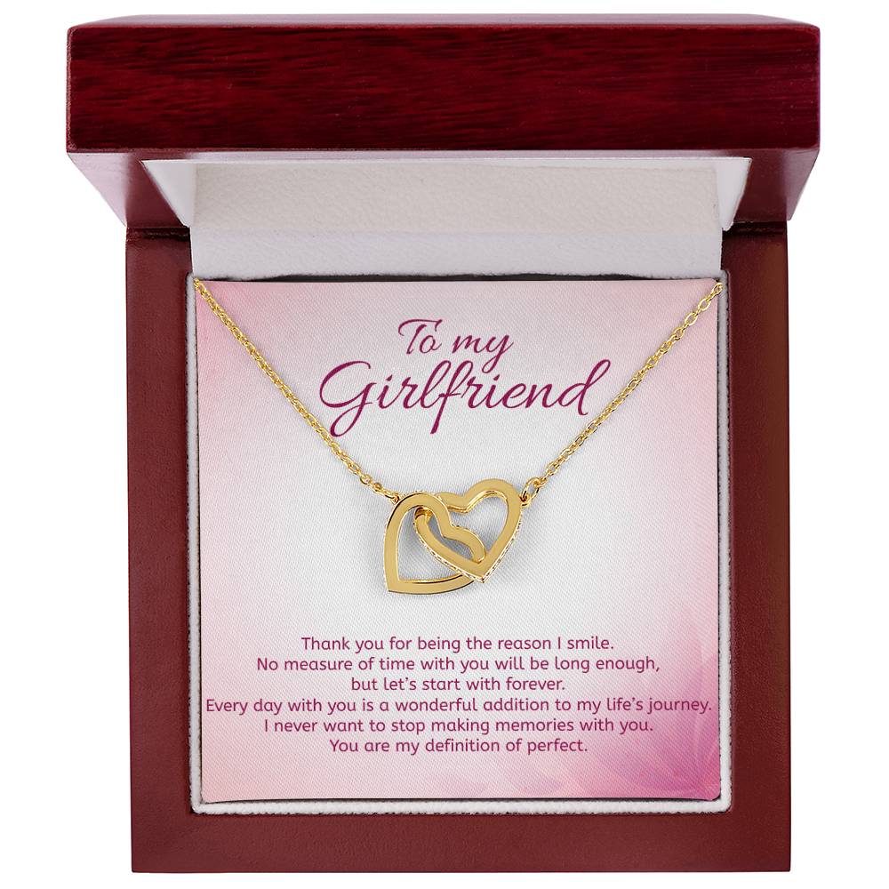 Interlocking Hearts Necklace For Your Girl