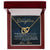 To My Daughter - Unique Heart Bonding Necklace Gift Set Interlocking Hearts Necklace