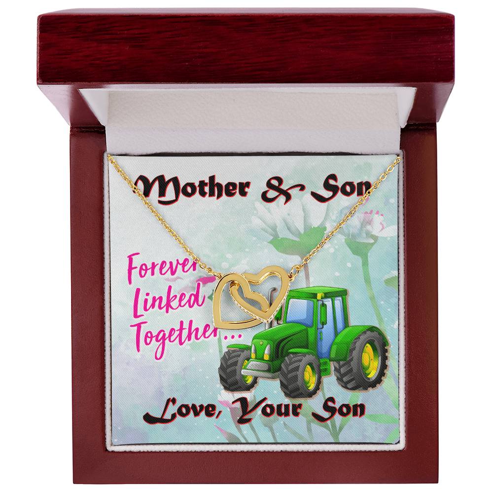 Gift For Mom- Interlocking Heart Necklace Interlocking Hearts Necklace