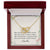 To My Love Interlocking Hearts Necklace Message Card