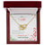 Love To My Wife - Interlocking Hearts Necklace With On Demand Message Card