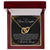 To My Bonus Daughter Family Isn'T Always Blood Interlocking Hearts Necklace