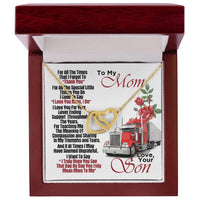 Trucker'S Mom- Interlocking Heart Necklace Interlocking Hearts Necklace