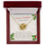 Merry Christmas Interlocking Hearts Necklace Cream Holly
