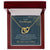 To My Granddaughter Two Hearts Unite As One Necklace Interlocking Hearts Necklace