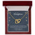 To My Daughter Interlocking Hearts Necklace Message Card