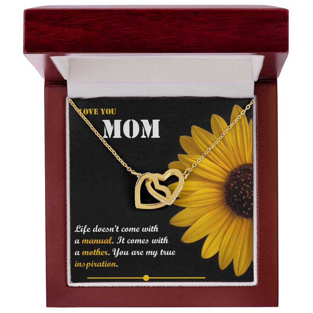 Mother'S Day Gift Interlocking Hearts Necklace