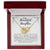 To My Beautiful Daughter - Interlocking Heart Necklace Interlocking Hearts Necklace