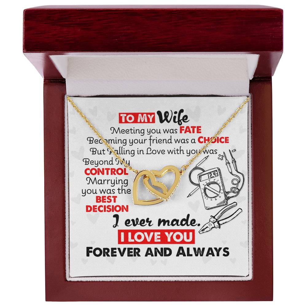 Electrician'S Wife - Interlocking Heart Necklace Interlocking Hearts Necklace